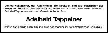 Traueranzeige von Adelheid Raffeiner von Dolomiten