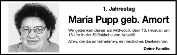 Traueranzeige von Maria Pupp von Dolomiten