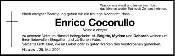Traueranzeige von Enrico Cocorullo von Dolomiten