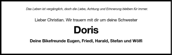 Traueranzeige von Doris  von Dolomiten