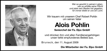 Traueranzeige von Luis Pohlin von Dolomiten