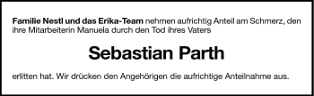 Traueranzeige von Sebastian Parth von Dolomiten