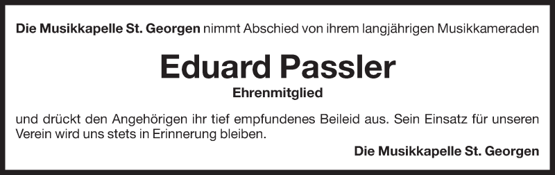  Traueranzeige für Eduard Passler vom 19.10.2013 aus Dolomiten