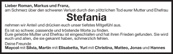 Traueranzeige von Stefania Niederkofler von Dolomiten