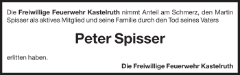 Traueranzeige von Peter Spisser von Dolomiten