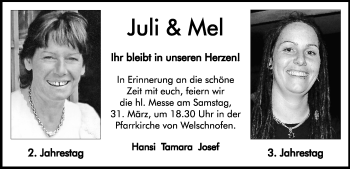 Traueranzeige von Melanie Pichler von Dolomiten