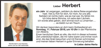 Traueranzeige von Herbert Hofer von Dolomiten