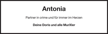 Traueranzeige von Antonia Tinkhauser von Dolomiten