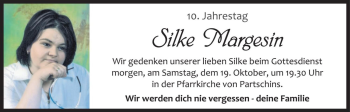 Traueranzeige von Silke Margesin von Dolomiten