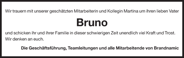 Traueranzeige von Bruno Prota von Dolomiten