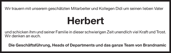 Traueranzeige von Herbert Pattis von Dolomiten